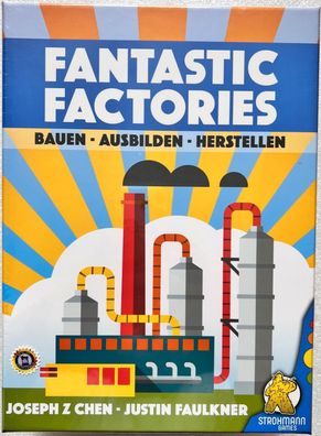 Fantastic Factories Strohmann Games Brettspiel Kennerspiel Strategiespiel Solo