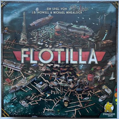 Flotilla Strohmann Games Kennerspiel Brettpiel Strategiespiel Worker Placement