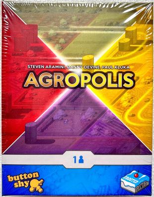 Agropolis Frosted Games Familienspiel Kartenspiel Solitärspiel Button Shy Neu