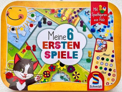 Meine 6 ersten Spiele Schmidt Familienspiel Kinderspiel Spielesammlung 40591 Neu