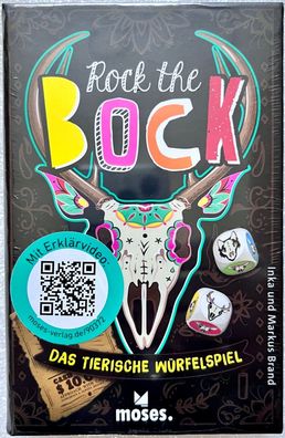 Rock the Bock Moses Familienspiel Würfelspiel Kinderspiel Roll & Write-Spiel Neu