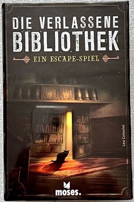 Die verlassene Bibliothek Moses Rätselspiel Partyspiel Kartenspiel Escape Spiel