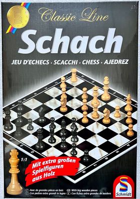 Schach Classic Line Schmidt Spiele Familienspiel Strategiespiel Brettspiel 49082