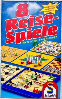 8 Reise Spiele Schmidt Familienspiel Spielesammlung Reisespiel Brettspiel 49102