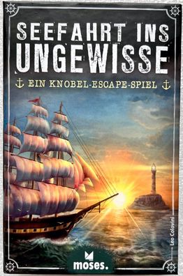 Seefahrt ins Ungewisse Moses Rätselspiel Partyspiel Kartenspiel Escape Spiel