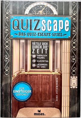 Quizscape Rätsle dich durch die Zeit Moses Rätselspiel Partyspiel Escape Spiel