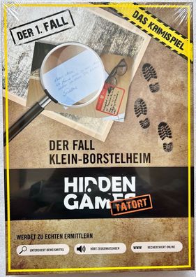 Hidden Games Tatort Der Fall Klein-Borstelheim 1. Fall Brettspiel Krimispiel Neu