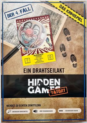 Hidden Games Tatort Ein Drahtseilakt 4. Fall Brettspiel Krimispiel Detektivspiel