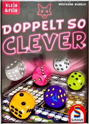 Doppelt so clever Schmidt Spiele Würfelspiel Roll & Write Familienspiel 49357