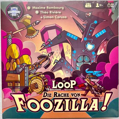 The Loop Rache von Foozilla! Board Game Box Familienspiel Brettspiel Legespiel