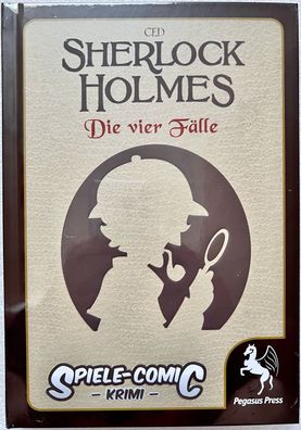 Sherlock Holmes Die vier Fälle Pegasus Spiele Kinderspiel Comic Krimi Spielbuch