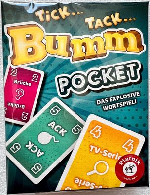 Tick Tack Bumm Pocket Piatnik Familienspiel Partyspiel Reisespiel Wortspiel