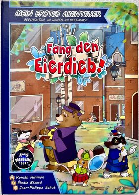 Fang den Eierdieb! Board Game Box Kinderspiel Spielbuch Ringbuch Fantasy Buch