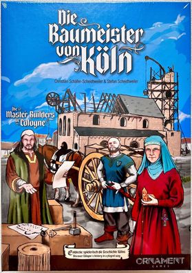 Die Baumeister von Köln Ornament Games Familienspiel Historyspiel Brettspiel