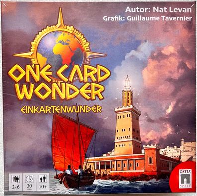 One Card Wonder Ostia Spiele Familienspiel Kartenspiel Strategiespiel History