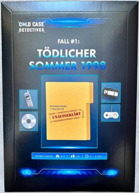 Tödlicher Sommer 1998 Mandino X-Scape Cold Case Detectives Fall 1 Escape-Room