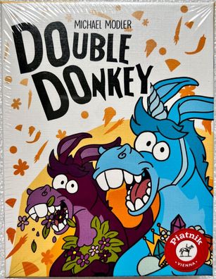 Double Donkey Piatnik Familienspiel Kinderspiel Kartenspiel Würfel Legespiel