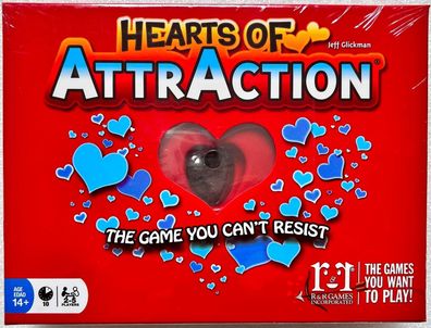 Hearts of Attraction R&R Games Kennerspiel Magnetspiel Familienspiel Partyspiel