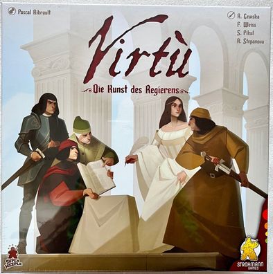 Virtu Strohmann Games Expertenspiel Worker Placement Strategiespiel Politikspiel