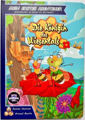 Die Königin des Wiesentals Board Game Box Kinderspiel Spielbuch Ringbuch Buch