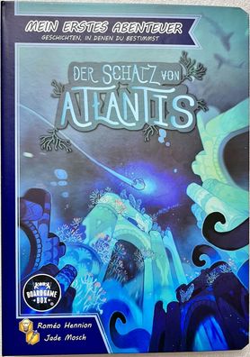 Der Schatz von Atlantis Board Game Box Kinderspiel Spielbuch Ringbuch Fantasy