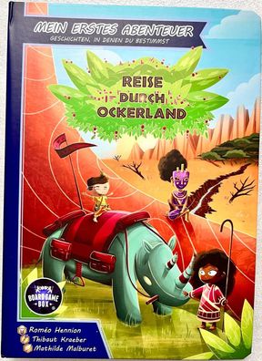 Reise durch Ockerland Board Game Box Kinderspiel Spielbuch Ringbuch Fantasybuch