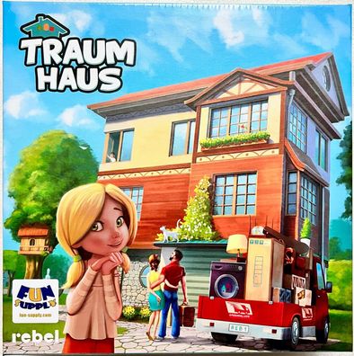 Traumhaus Fun Supply Brettspiel Familienspiel Strategiespiel Legespiel Glück