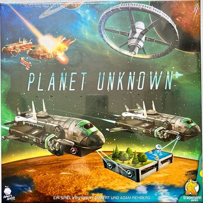 Planet Unknown Strohmann Games Kennerspiel Brettspiel Strategiespiel Legespiel