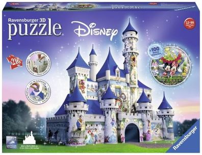 Ravensburger - Puzzle 216 Disney Castle - Ravensburger 12587 - (Spielwaren / Puzzle)