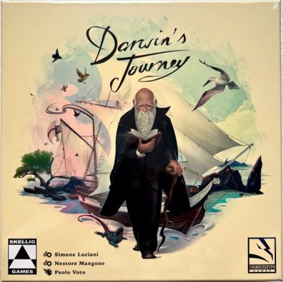 Darwins Journey Skellig Games Brettspiel Kennerspiel Familienspiel Fantasyspiel