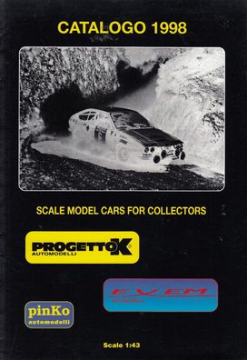 Progetto K - Exem - pinko Catalog 1998 Scale Model Cars for Collectors 1:43