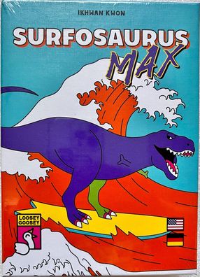 Surfosaurus Max Loosey Goosey Games Kartenspiel Familienspiel Kinderspiel Satire