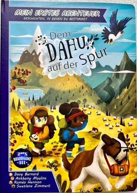 Dem Dahu auf der Spur Board Game Box Kinderspiel Spielbuch Ringbuch Fantasybuch