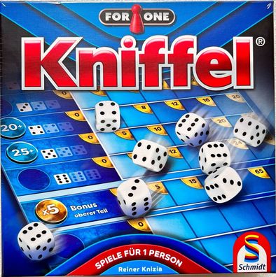 For One Kniffel Schmidt Spiele Familienspiel Solitärspiel Würfelspiel 49432