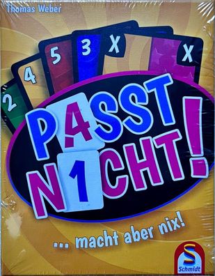 Passt nicht! Schmidt Spiele Familienspiel Kinderspiel Kartenspiel Party 75054