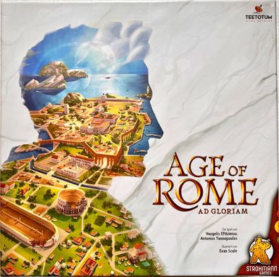 Age of Rome Strohmann Game Brettspiel Kennerspiel Worker Placement Familienspiel