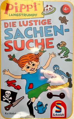 Pippi Langstrumpf lustige Sachensuche Metalldose Schmidt Spiel Kinderspiel 51448