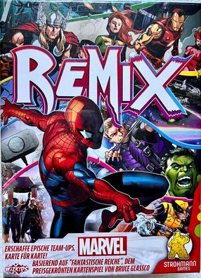 Marvel Remix Strohmann Games Familienspiel Strategiespiel Kartenspiel Sci-Fi