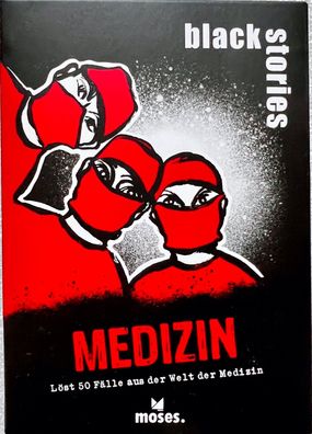 black stories Medizin Moses Partyspiel Kartenspiel Rätselspiel Ratespiel