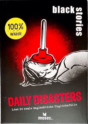 black stories Daily Disasters Moses Partyspiel Kartenspiel Ratespiel Rätselspiel