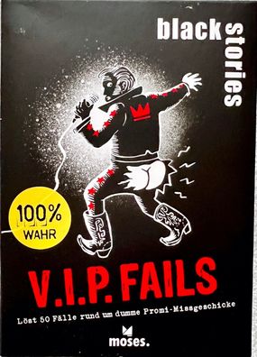 black stories V.I.P. Fails Moses Partyspiel Kartenspiel Ratespiel Rätselspiel