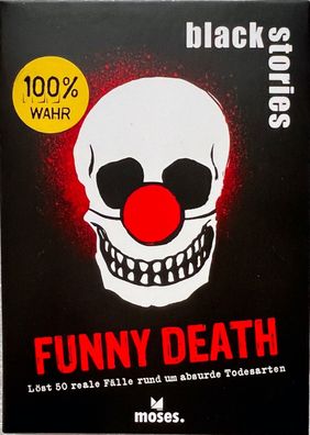 black stories Funny Death Moses Partyspiel Kartenspiel Ratespiel Rätselspiel