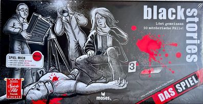 black stories Das Spiel Moses Partyspiel Kartenspiel Ratespiel Brettspiel