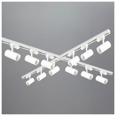 3-Phasen-Schienenset Nextrack - Schienensystem Komplett-Set mit 12x GU10 Lampe Weiß