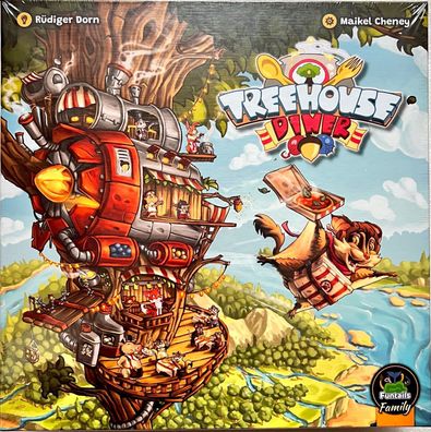 Treehouse Diner Funtails Family Familienspiel Kinderspiel Kartenspiel Legespiel