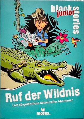 black stories Junior Ruf der Wildnis Moses Kinderspiel Kartenspiel Ratespiel