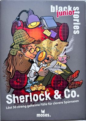 black stories Junior Sherlock & Co. Moses Kinderspiel Kartenspiel Ratespiel