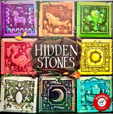 Hidden Stones Piatnik Familienspiel Brettspiel Kartenspiel Legespiel Abstrakt