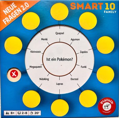 Smart 10 Family Neue Fragen 2.0 Piatnik Familienspiel Brettspiel Partyspiel