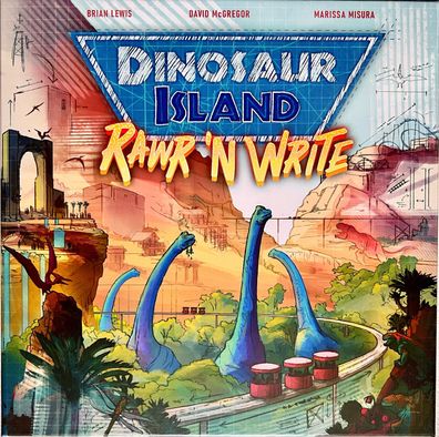 Dinosaur Island Skellig Games Brettspiel Familienspiel Würfelspiel Roll &Write